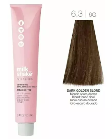 Краска для волос Milk_Shake smoothies semi permanent color 6.3 dark golden blond 100ml, изображение 3