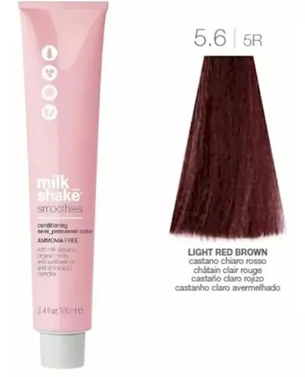 Краска для волос Milk_Shake smoothies semi permanent color 5.6 light red brown 100ml, изображение 3