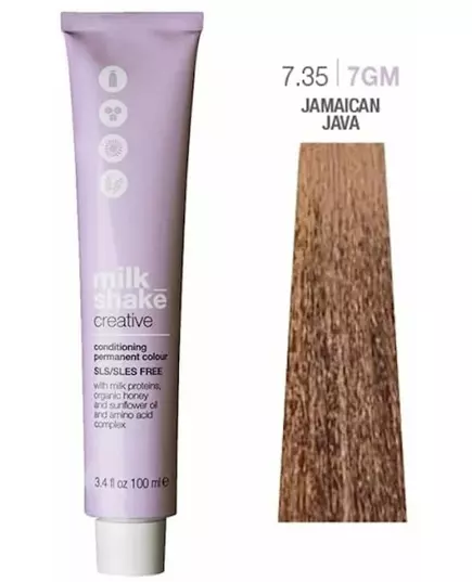 Краска для волос Milk_Shake creative permanent color 7.35 golden mahongany 100ml, изображение 3