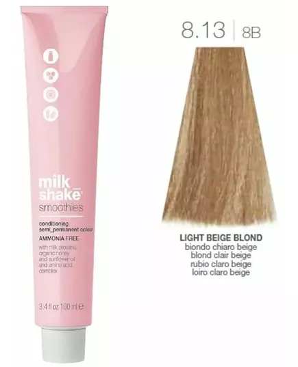 Фарба для волосся Milk_Shake smoothies semi permanent color 8.13 light beige blonde 100ml, зображення 3