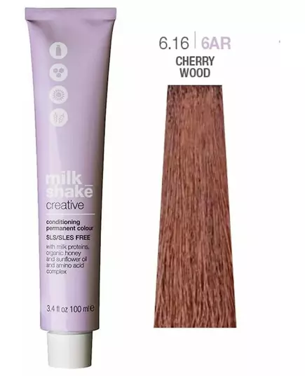 Краска для волос Milk_Shake creative permanent color 6.16 cherry wood 100ml, изображение 3