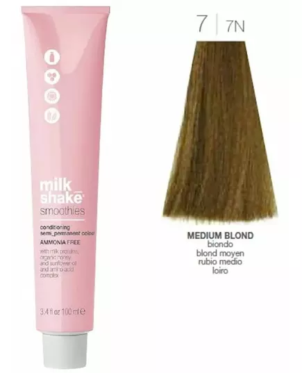 Фарба для волосся Milk_Shake smoothies semi permanent color medium blonde 100ml, зображення 3