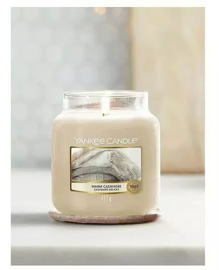Подсвечник Yankee Candle classic medium jar warm cashmere 411 г, изображение 3