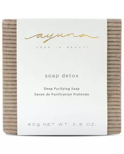 Мыло Ayuna deeply purifying soap detox 80г, изображение 3