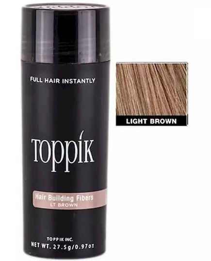 Засіб для нарощування волосся Toppik hair building fibers світло-коричневий27.5 g, зображення 2