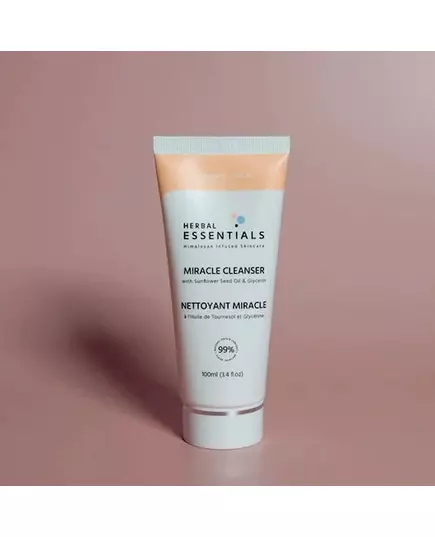 Очищающее средство Herbal Essentials miracle cleanser с маслом семян подсолнечника и глицерином 100 мл, изображение 3