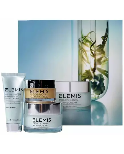 Вип-набор elemis: Elemis pro-collagen кислородный ночной крем 15 мл + Elemis pro-collagen marine крем 30 мл + очищающий бальзам Elemis pro-collagen 20 г, изображение 2