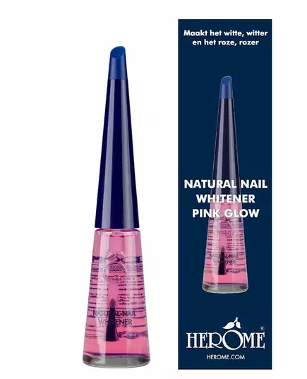 Отбеливатель ногтей Herome natural nail whitener pink glow 10 мл, изображение 2