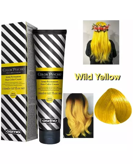 Фарба для волосся Osmo color psycho wild yellow 150 мл, зображення 3