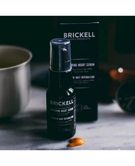 Сироватка для обличчя Brickell Men's anti aging repairing night 30 мл, зображення 3