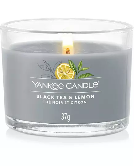 Наполненный вотив Yankee Candle черный чай и лимон 3x37 г, изображение 2