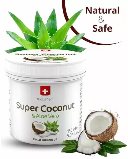 Засіб Swiss Medicus super coconut oil with aloe vera 150ml, зображення 2