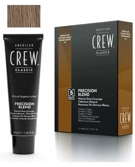 Краска для волос American Crew precision blend 3х40мл средний пепельный 5-6, изображение 2