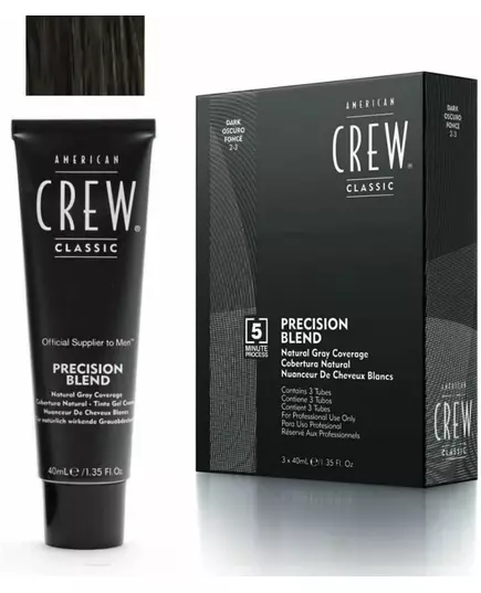 Фарба для волосся American Crew precision blend 3х40мл темний 2-3, зображення 2