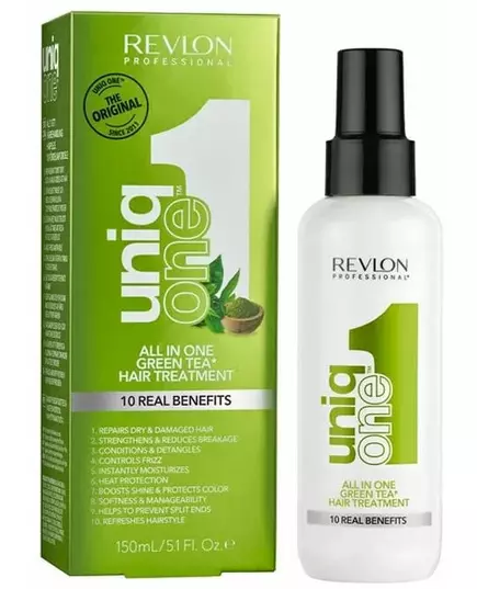 Лікування для волосся Revlon uniq one hair treatment зелений чай 150 мл, зображення 2