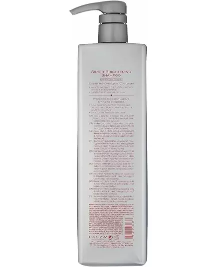 Сріблястий освітлюючий шампунь L'ANZA healing colorcare 1000 мл, зображення 2