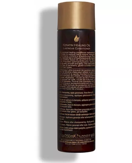 Кератиновий відновлювальний олійний гребінець для волосся L'ANZA 350 мл, зображення 2