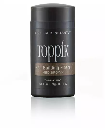 Фибра для укрепления волос Toppik hair building fibers средне-коричневый 3 г