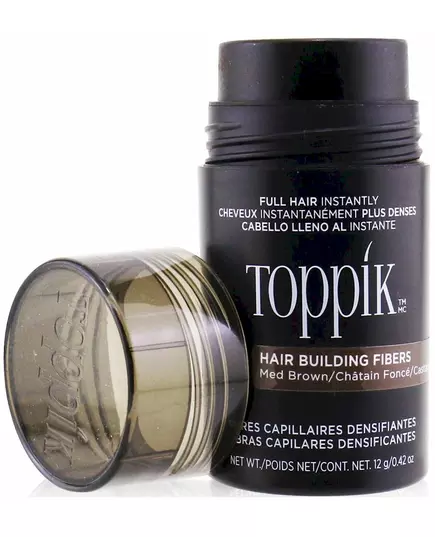 Фибра для укрепления волос Toppik hair building fibers средне-коричневый 3 г, изображение 2