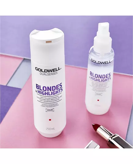 Шампунь проти жовтизни Goldwell dualsenses blondes & highlights 250 мл, зображення 2