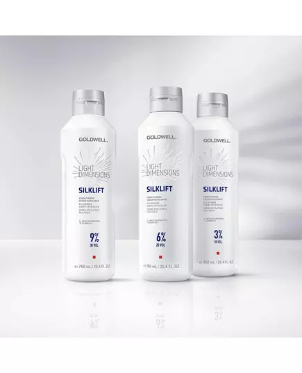 Кондиціонуючий крем-проявник Goldwell light dimensions silklift 6% 750 мл 750 мл, зображення 2