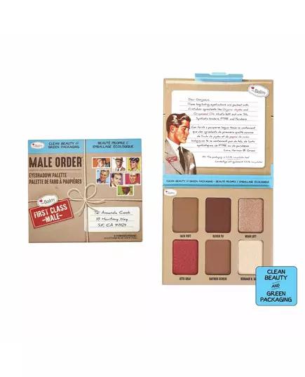 Палетка тіней Male Order First Class Male TheBalm 13.2 г  