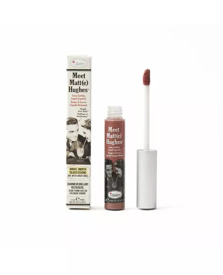 Стойкая жидкая помада Meet Matt(e) Hughes оттенок Committed Pinky Nude TheBalm 7.4 мл  