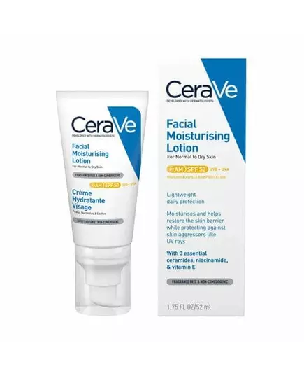 Увлажняющий лосьон для лица SPF50 CeraVe 52 мл  