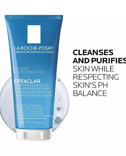 Очищающий гель Effaclar La Roche Posay 200 мл  , изображение 3