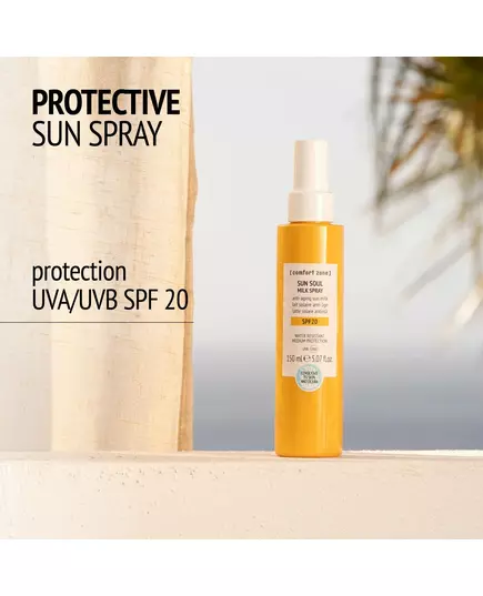 Солнцезащитное молочко Sun Soul Milk SPF20 Comfort Zone 150 мл  , изображение 2