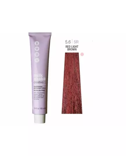 Краска для волос New Creative Permanent Color 5.6 Castano Chiaro Rosso Milk_Shake 100 мл  , изображение 4