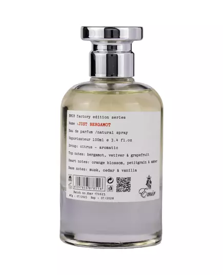 Emir Just Bergamot Factory Edition Парфюмерная вода 100 мл