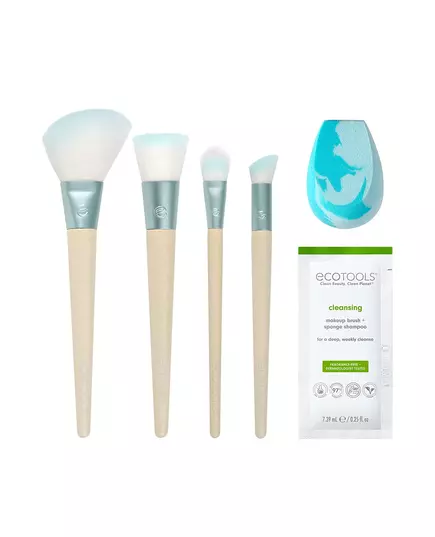 Набор кистей и спонжа для макияжа Ecotools Brighter Tomorrow Blue, 39 мл, изображение 2