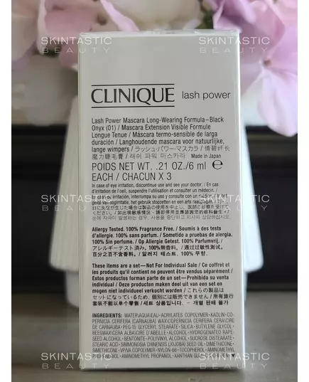 Набір туші для вій Clinique Lash Power Black Onyx, 3 штуки