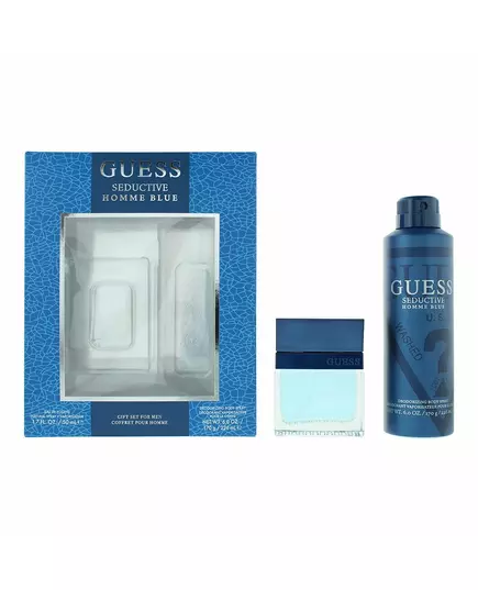 Набір туалетної води та дезодоранту-спрею для чоловіків Guess Seductive Homme Blue, 50 мл