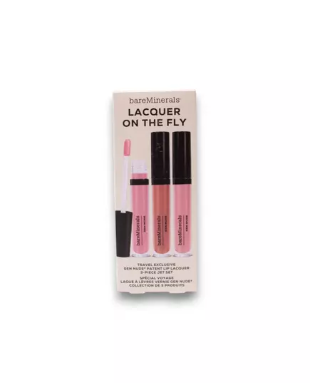 Набор жидких губных помад Bare Minerals Lacquer On The Fly Set Cant Even, Dahling, Major, 3,7 мл, изображение 2