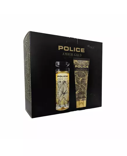 Набор туалетной воды и увлажняющего лосьона для тела Police Amber Gold для женщин, 100 мл