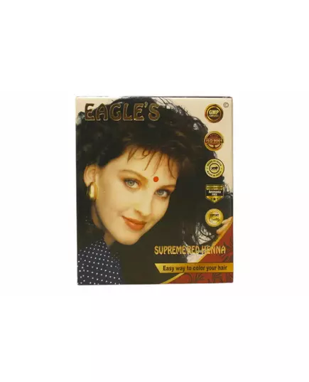Набор стойкой краски для волос Eagles Henna Hair Color Bright Red, 6 × 10 г