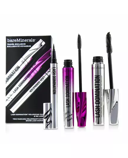 Набір туші для вій та гелевого олівця для очей Bare Minerals Lash Domination Volumizing Mascara Intense Black, Volumizing Mascara Black, Gel Pencil Eyeliner Black, 8,5 мл, зображення 3