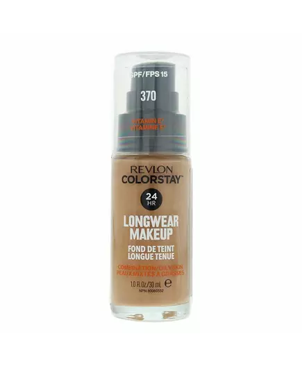 Матирующий жидкий тональный крем Revlon ColorStay 24h 370 Natural Tan, SPF15, 30 мл