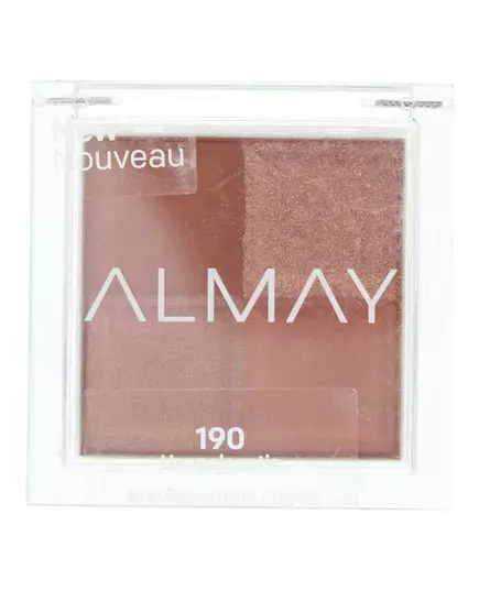 Палетка теней для век Almay Shadow Quad 190 Unapologetic, 3,5 г