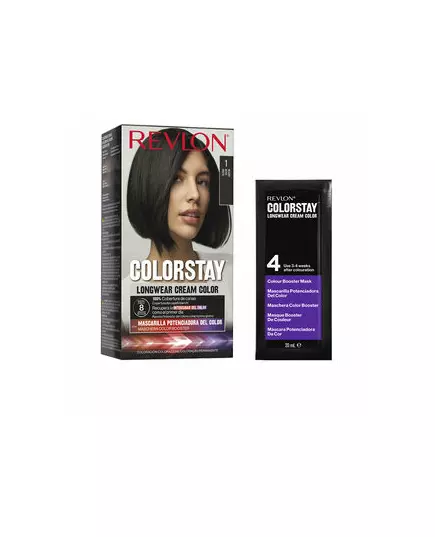 Стійка фарба для волосся Revlon Mass Market Colorstay #1-black 4, 130 мл