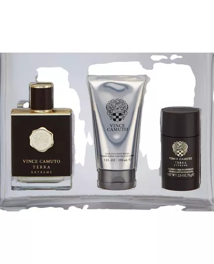 Набір парфумерії та засобів догляду для чоловіків Vince Camuto Terra Extreme Eau De Toilette, Anti-Perspirant Deodorant Stick, 100 мл