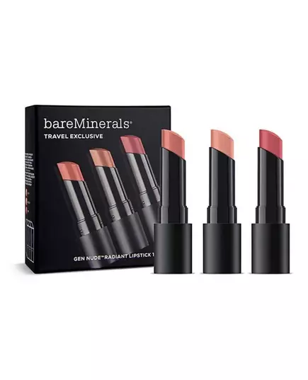 Набір кремових губних помад Bare Minerals Gen Nude Radiant Cocoa Cream Infatuation, Friendship, Swag, 3,4 г, зображення 2