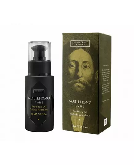 Олія для підготовки до гоління The Merchant Of Venice Nobil Homo Care Olive Oil Hydrating & Softening, 50 мл