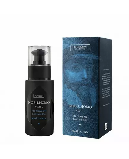 Масло для подготовки к бритью The Merchant Of Venice Venetian Blue Оливковое, увлажняющее и смягчающее, 50 мл