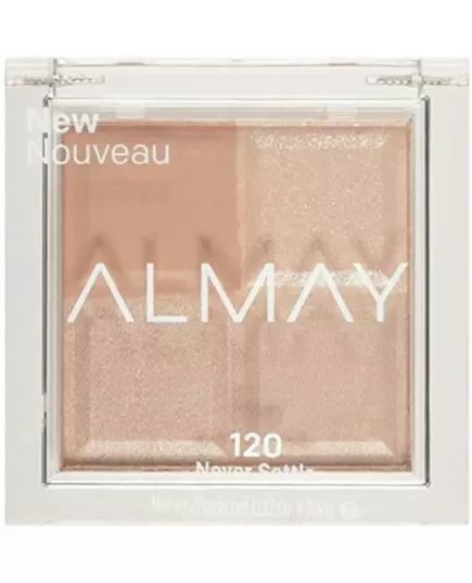 Палетка тіней для повік Almay Shadow Quad 120 Never Settle, 3,5 г