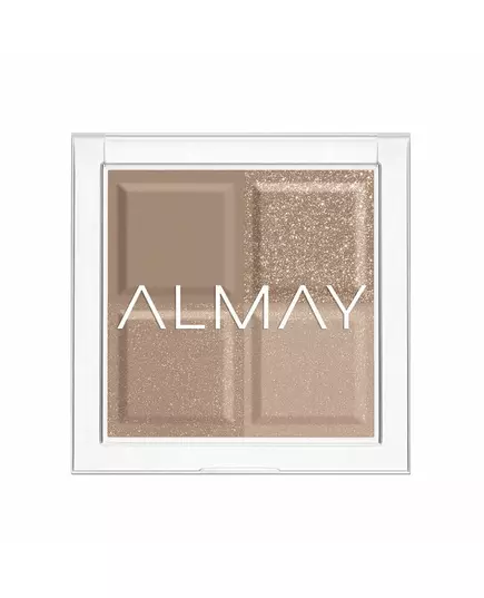 Палетка теней для век Almay Shadow Quad 130 Oyster, 3,5 г, изображение 2