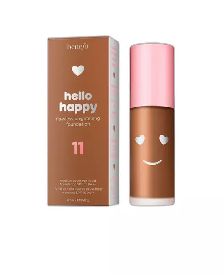 Тональная основа Benefit Hello Happy 11 Dark Neutral, SPF 15, 30 мл