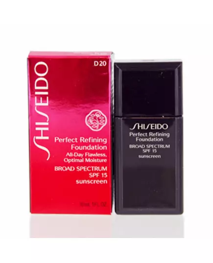 Зволожувальна рідка тональна основа Shiseido Perfect Refining D20 Rich Brown, 30 мл